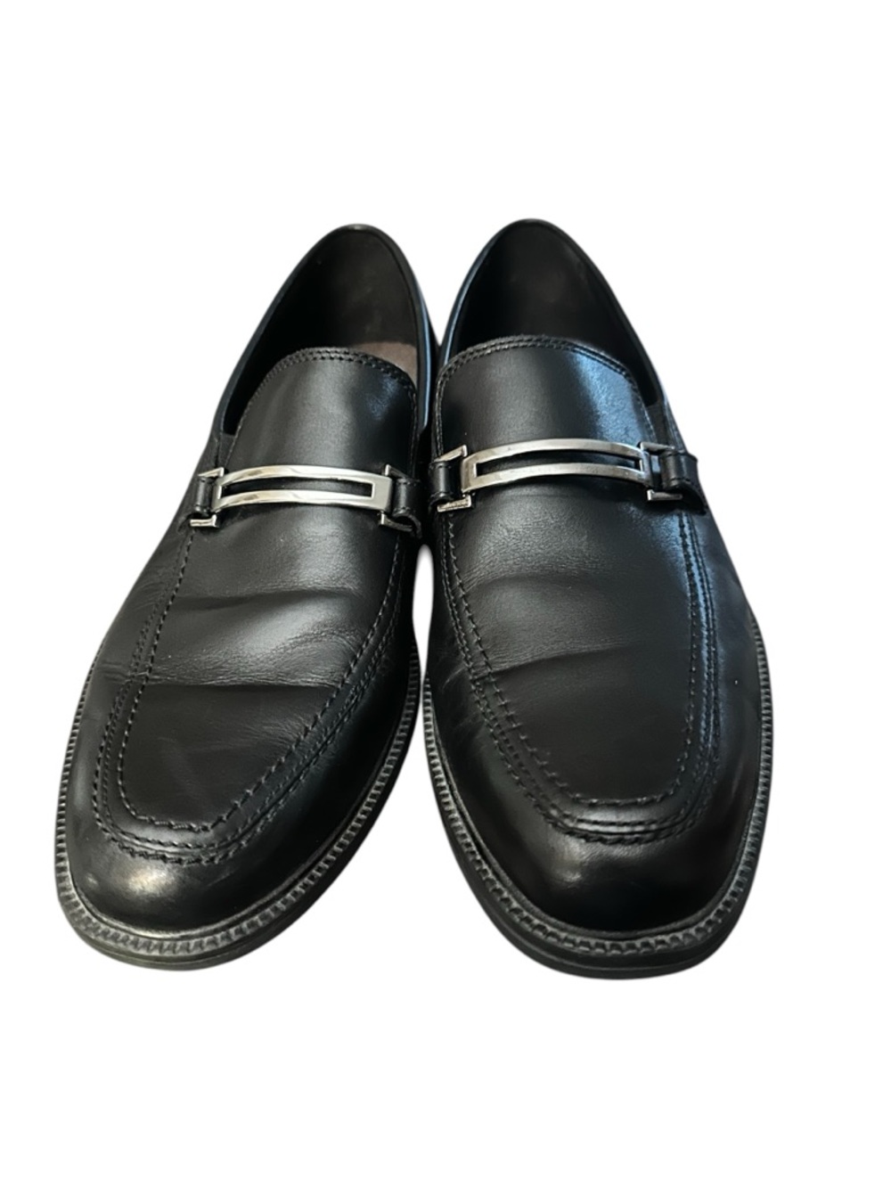 Bostonian Flexlite Black Leather Slip-On Dress Shoes Loafers Sz 9.5